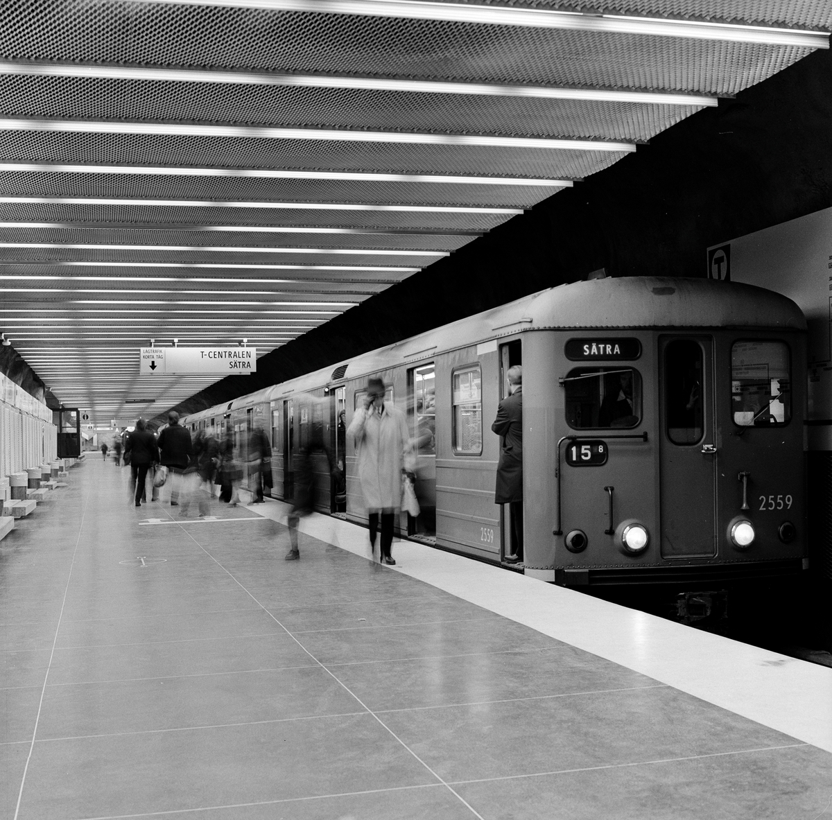 Stockholms Lokaltrafik SL 2559.Tunnelbanestation Sätra Stockholms T ...