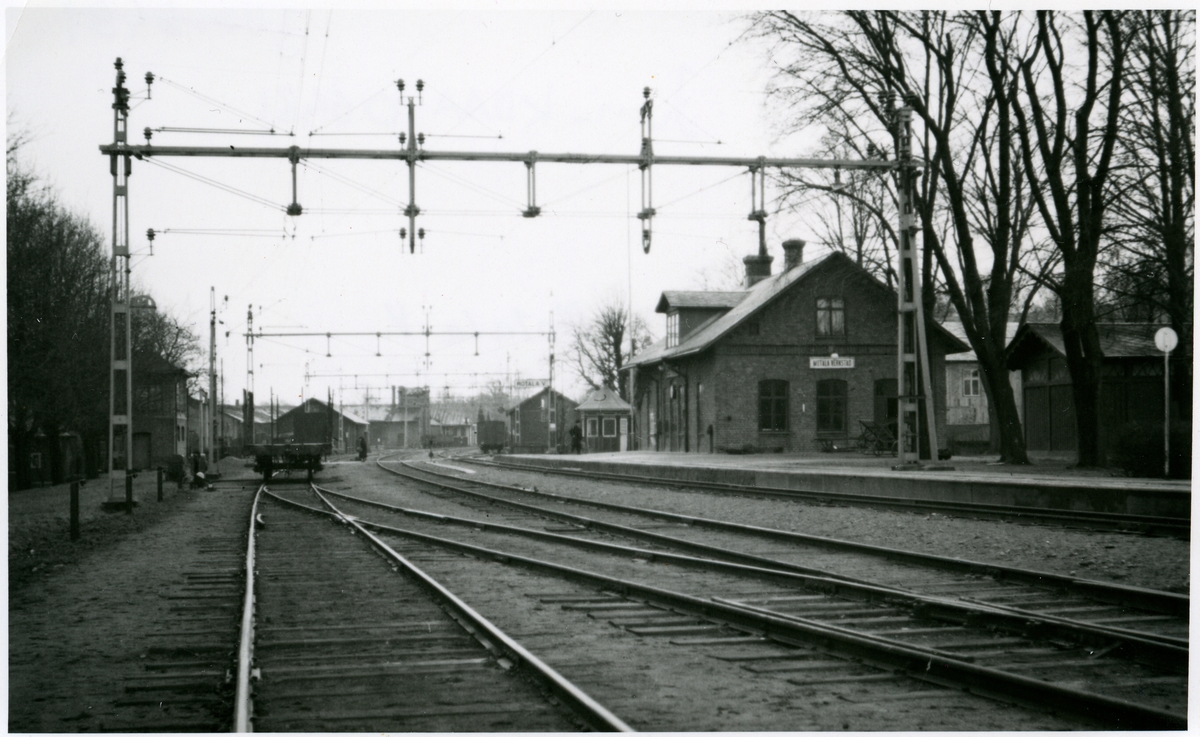 Motala verkstad station. - Järnvägsmuseet / DigitaltMuseum