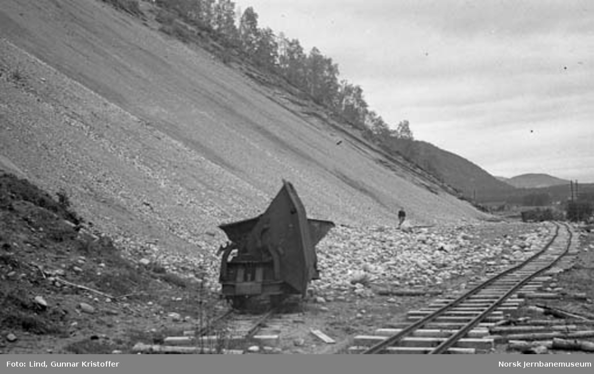 Nordlandsbaneanlegget : Sandfallet grustak - Norsk jernbanemuseum ...