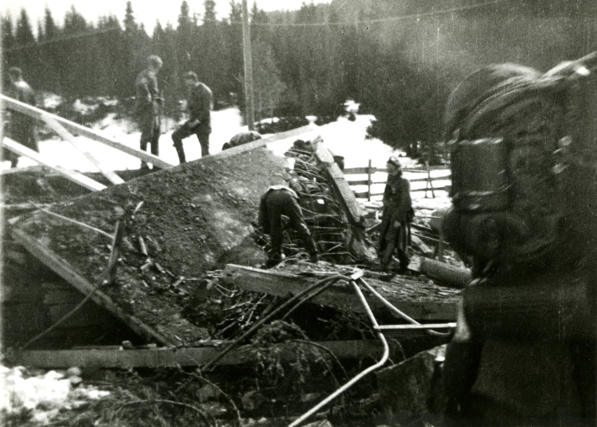 Tyske soldater på ukjent sted i