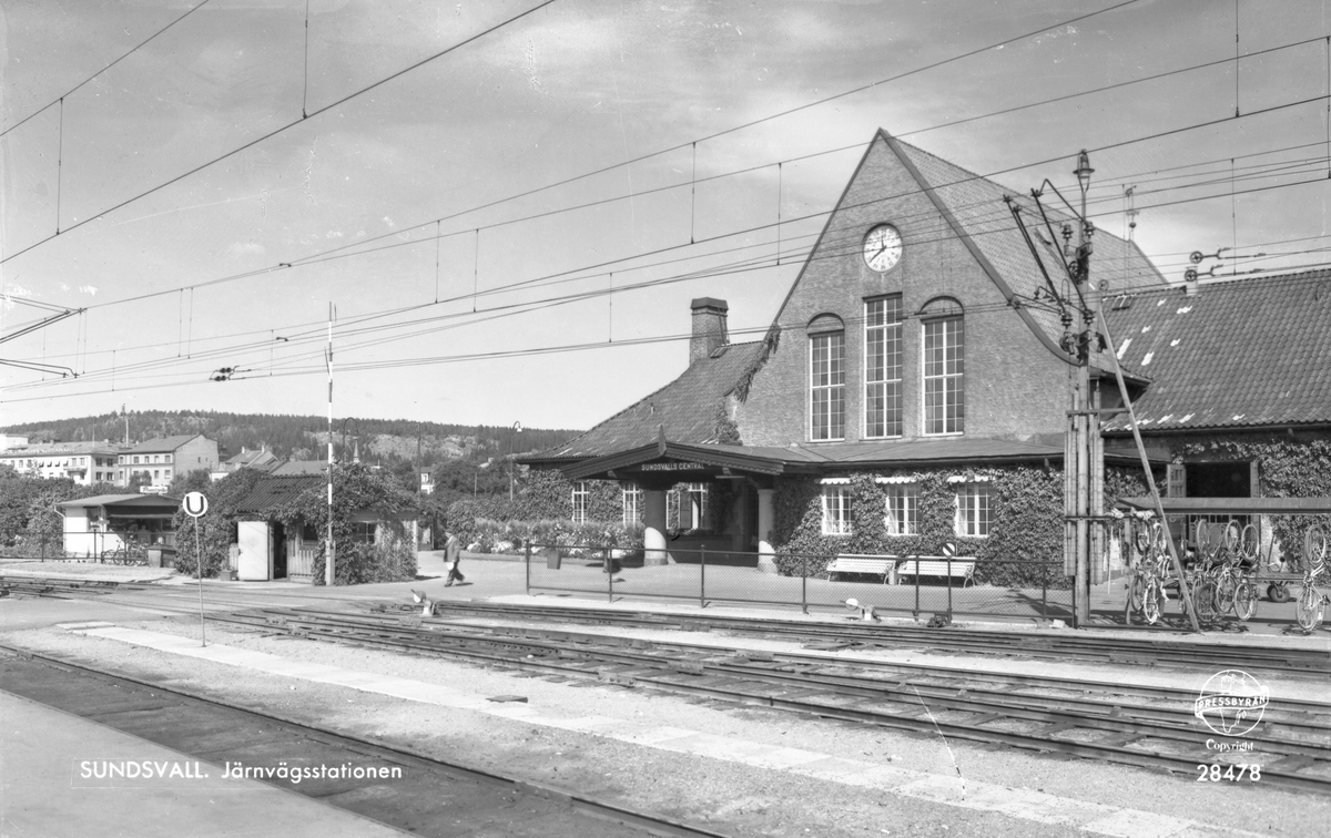 Sundsvall Centralstation Jarnvagsmuseet Digitaltmuseum