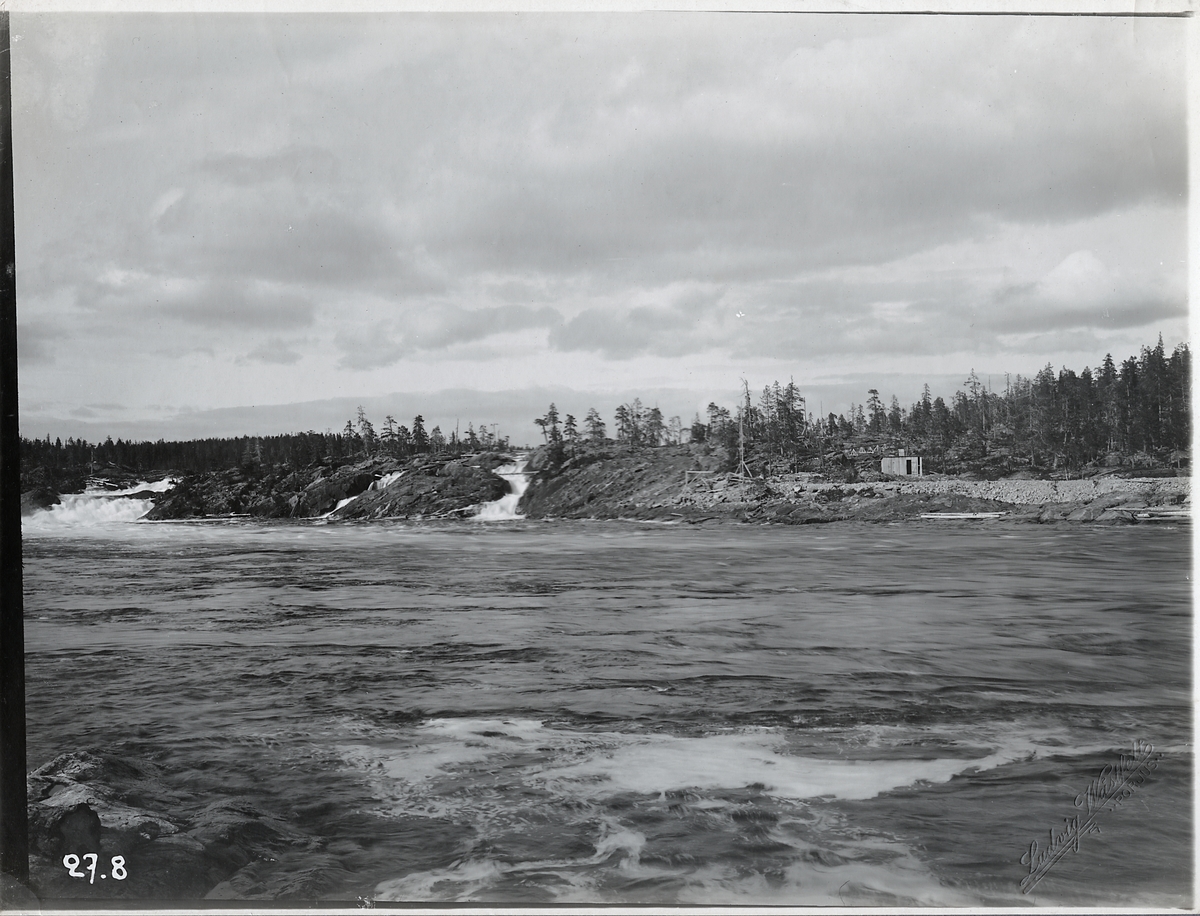 Lillselet I Porjus Vid Tiden För Kraftverksbygget , åren 1910-1915. På 